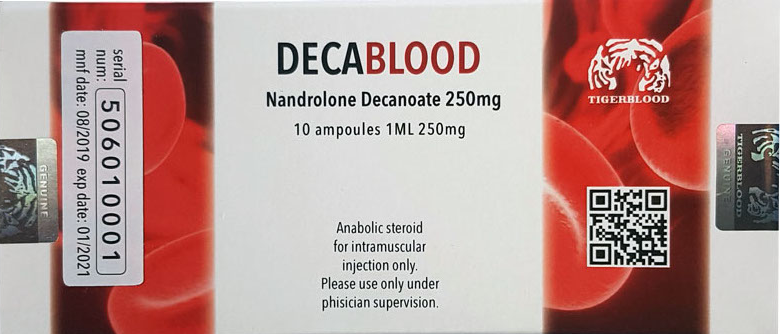 Decablood (nandrolone decanoate) 250mg/cc  10 ampoules each 1ml