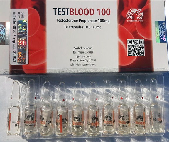 Testblood propionate 100mg/cc  10 ampoules each 1ml